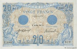 20 Francs BLEU FRANCIA  1912 F.10.02 MBC+