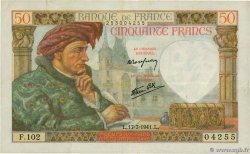 50 Francs JACQUES CŒUR FRANKREICH  1941 F.19.12 fSS