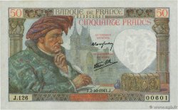 50 Francs JACQUES CŒUR FRANCIA  1941 F.19.15 EBC+