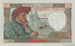 50 Francs JACQUES CŒUR FRANCIA  1941 F.19.16 q.FDC