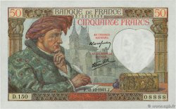 50 Francs JACQUES CŒUR Numéro spécial FRANCE  1941 F.19.17 NEUF