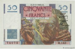 50 Francs LE VERRIER FRANCIA  1949 F.20.13 FDC