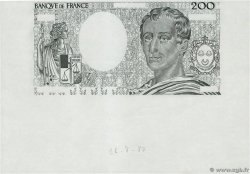 200 Francs MONTESQUIEU Épreuve FRANCE  1981 F.70.00Ec NEUF
