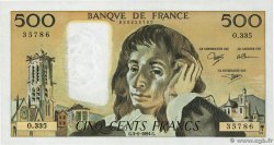 500 Francs PASCAL FRANCIA  1991 F.71.46 q.FDC