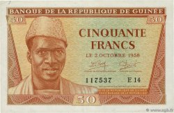 50 Francs GUINEA  1958 P.06 VZ+