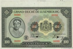 100 Francs Épreuve LUXEMBURGO  1934 P.39e SC