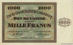 1000 Francs LUSSEMBURGO  1939 P.40a FDC