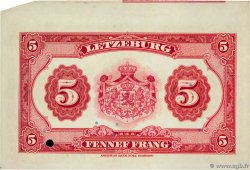 5 Francs Épreuve LUXEMBOURG  1944 P.43e pr.NEUF