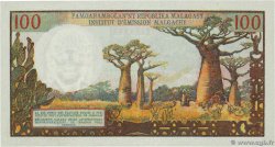 100 Francs - 20 Ariary MADAGASCAR  1966 P.057a XF