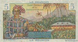 5 Francs Bougainville REUNION ISLAND  1946 P.41a VF