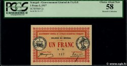 1 Franc SENEGAL  1917 P.02c SC