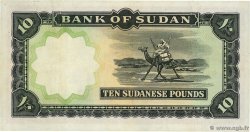 10 Pounds SUDAN  1966 P.10b XF+