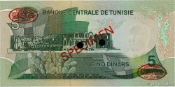 5 Dinars Spécimen TUNISIE  1972 P.68s NEUF