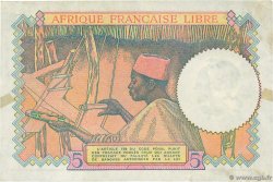 5 Francs FRENCH EQUATORIAL AFRICA Brazzaville 1941 P.06a VF+