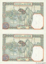 5 Francs Consécutifs ALGÉRIE  1941 P.077b pr.SPL