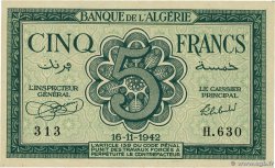 5 Francs ARGELIA  1942 P.091