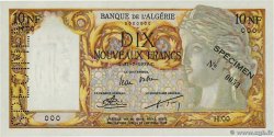 10 Nouveaux Francs Spécimen ARGELIA  1959 P.119s FDC