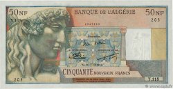 50 Nouveaux Francs ALGERIA  1959 P.120a XF