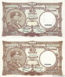 20 Francs BÉLGICA  1944 P.111 SC