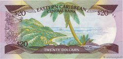 20 Dollars EAST CARIBBEAN STATES  1987 P.19g q.FDC