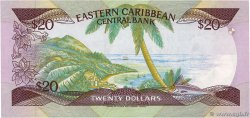 20 Dollars EAST CARIBBEAN STATES  1987 P.19v ST
