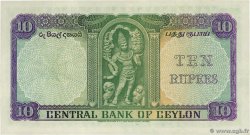 10 Rupees CEYLON  1954 P.055 fST+