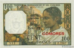 100 Francs KOMOREN  1960 P.03b