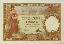 500 Francs DJIBOUTI  1927 P.09a pr.SPL