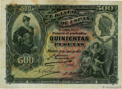 500 Pesetas SPANIEN  1907 P.065a S