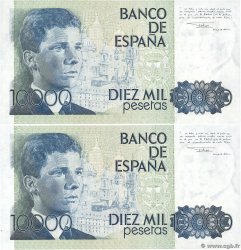10000 Pesetas Consécutifs SPAIN  1985 P.161 VF+