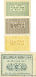 5, 10, 20 et 50 Penni Lot ESTONIE  1919 P.39 à 42 pr.SUP