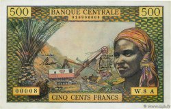 500 Francs Numéro spécial EQUATORIAL AFRICAN STATES (FRENCH)  1965 P.04e UNC-