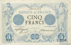 5 Francs NOIR FRANKREICH  1873 F.01.16 SS