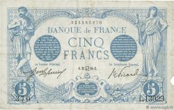 5 Francs BLEU FRANCE  1916 F.02.41 pr.TTB