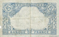 5 Francs BLEU FRANCIA  1916 F.02.41 BC+