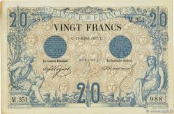 20 Francs NOIR FRANCIA  1875 F.09.02 EBC