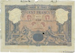 100 Francs BLEU ET ROSE Spécimen FRANKREICH  1898 F.21.00Ec2 SS