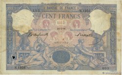 100 Francs BLEU ET ROSE FRANCIA  1896 F.21.09 MB