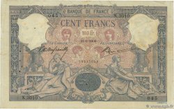 100 Francs BLEU ET ROSE FRANCIA  1900 F.21.14 MB