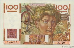 100 Francs JEUNE PAYSAN FRANKREICH  1946 F.28.10 fST+