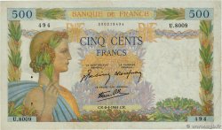 500 Francs LA PAIX FRANCE  1944 F.32.46 F+