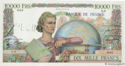10000 Francs GÉNIE FRANÇAIS Épreuve FRANCE  1945 F.50.00Ed NEUF