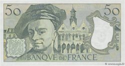 50 Francs QUENTIN DE LA TOUR Petit numéro FRANCIA  1990 F.67.16A59 FDC