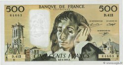 500 Francs PASCAL FRANCE  1993 F.71.52-412 pr.SUP