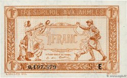 1 Franc TRÉSORERIE AUX ARMÉES 1917 FRANCIA  1917 VF.03.05