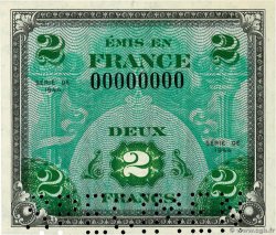 2 Francs DRAPEAU Spécimen FRANCE  1944 VF.16.00Sp UNC-