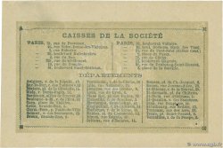 2 Francs Société Générale FRANCE regionalism and various Paris 1871 JER.75.02B AU