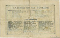 5 Francs Société Générale FRANCE regionalism and miscellaneous Paris 1871 JER.75.02C VF+