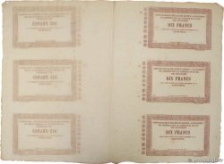 10 Francs Planche FRANCE Regionalismus und verschiedenen Limoges 1870 JER.87.01cp fST