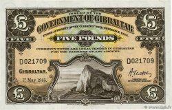 5 Pounds GIBILTERRA  1965 P.19b AU